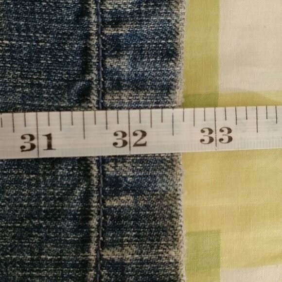 Ezra Fitch Vintage Women's Blue Bootcut 100% COTTON Distressed Jeans Size 6 US - Picture 7 of 8